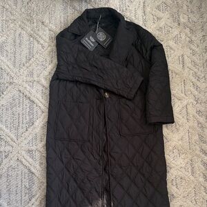 Bernardo Black Quilted Coat